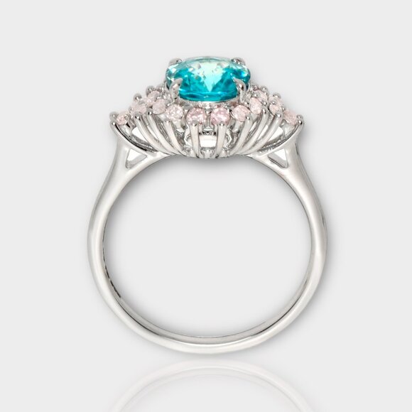 Blue Zircon Ring - Picture 7 of 8